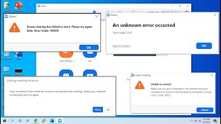 How to Fix All Errors of Zoom App for Windows PC [upl. by Tterab754]