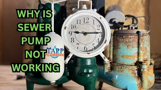 Easy Sewage Pump Repair Basement toilet pump not working Basement toilet not flushing [upl. by Dun355]