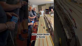 Slot Car Race at MIDBC Speedway GT slotcar slotcarracing slotcartrack slotcarsareback shorts [upl. by Euqinahs]