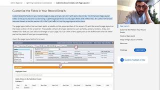 Customize Record Details with Page Layouts  Becoming a Salesforce Admin with Trailhead [upl. by Eelessej]