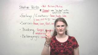 English Grammar  Stative Verbs [upl. by Herzog]