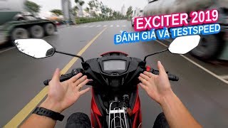 Đánh giá Exciter 150 2019 và test max speed  Vlog 99 [upl. by Eiddam]