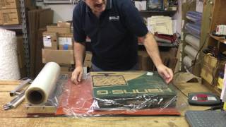 Wrapping oversized items with The National Shrinkwrap System [upl. by Jefferey883]