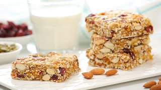 Healthy Breakfast Bars  MakeAhead Breakfast Idea [upl. by Geddes506]