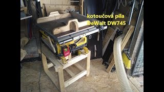 Pila DeWalt DW745  recenze po roce používání [upl. by Aleek]