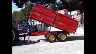 Remolque agricola tandem 6000 kg con basculante hidraulicoMPG [upl. by Rather]