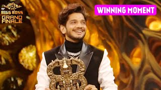 Munawar Faruqui WINNING Moments  Becomes Bigg Boss 17 Winner Beats Abhishek Kumar  BB17 Finale [upl. by Ardeid]