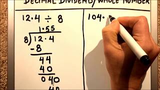 How to divide decimals with whole numbers  dividing decimals with whole numbers [upl. by Mcginnis]