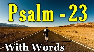 Psalm 23 Reading Finding Peace in the Shepherds Care With words  KJV [upl. by Sayres]