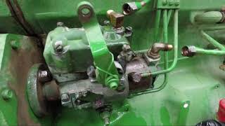 Roosa MasterStanadyne JDB type Injection pump removal from JD 2030 [upl. by Carmena]