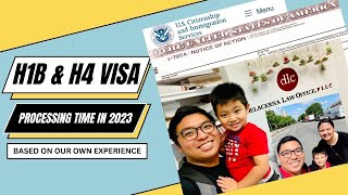 H1B AND H4 VISA PROCESSING TIME IN 2023  VISA APPROVED [upl. by Anwaf203]