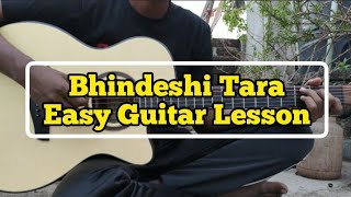 Bhindeshi Tara Guitar Chords Lesson  Ashes  Easy Chords [upl. by Ahsaelat970]