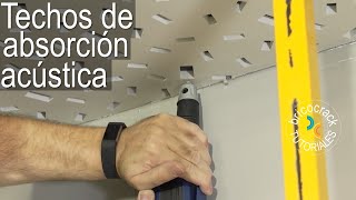 Instalar techo suspendido continuo de absorción acústica Bricocrack [upl. by Cirillo]