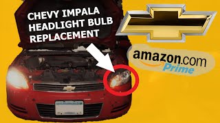 How to replace Chevy Impala Headlight Bulb 20062016 [upl. by Ramunni790]