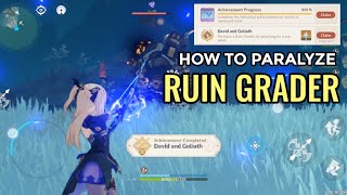 How to Paralyze Ruin Graders  GENSHIN IMPACT [upl. by Anelagna]