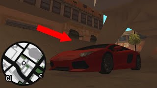 Secret Lamborghini Aventador Location in GTA San Andreas Hidden Place [upl. by Philine]