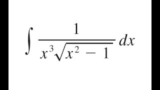 Integral 1x3 sqrtx21 Using Trigonometric Substitution Right Triangle Pythagorean Theorem [upl. by Aihsatan]