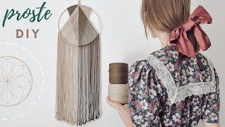 Minimalistyczny łapacz snów DIY  tutorial krok po kroku [upl. by Toogood]