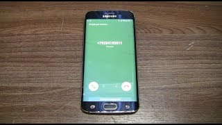 Samsung Galaxy S6 Edge Incoming Call [upl. by Grinnell]