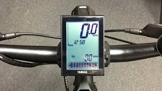 Yamaha PWseries LCD Electric Bike Display Settings [upl. by Crosse]