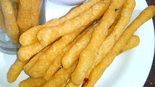 चावल के कुरकुरे फिंगर्स चिप्स बनाईये एकदम आसानी से Rice Fingers Chawal ke Chips crispy snacks [upl. by Januisz877]