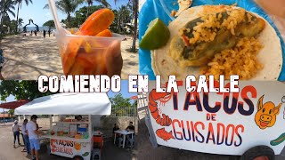 COMIDA CALLEJERA EN PLAYA DEL CARMEN 🇲🇽 DONDE COMER LOCAL 🔴JULIO 2021 [upl. by Eadmund]