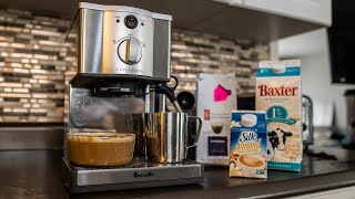 How to make a great Latte at home  Breville Cafe Roma Tutorial [upl. by Arayt152]