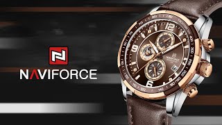 LATEST DESIGN OF 2022 AUGUST丨NAVIFORCE Mens Watch NF8020L Quartz Chronograph Free Sports Style [upl. by Cacie]