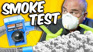 Smoke Test  Plumber Locates Sewer Odors With a Smoke Machine [upl. by Clayborne]