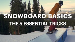 5 Snowboard Tricks for Beginners  REI [upl. by Ardnasak575]