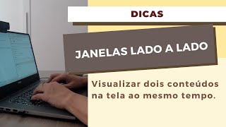 Como colocar duas janelas lado a lado no Windows [upl. by Giffer208]