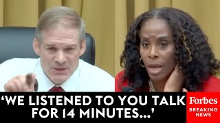 BREAKING NEWS Jim Jordan amp Stacey Plaskett Have Sudden Clash Over Rules At Weaponization Hearing [upl. by Kotta]