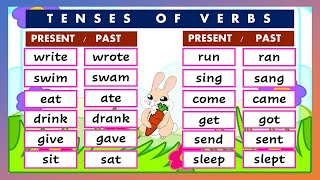 BASIC ENGLISH LESSON 19  PAST amp PRESENT TENSE OF VERBS  GRAMMAR amp READING SKILLS [upl. by Alroi]