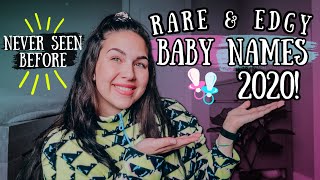 20 UNIQUE amp RARE Baby Names 2020 For Boys amp Girls  Baby Names I Love But Wont Be Using [upl. by Nwahsid604]