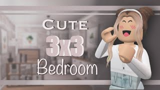 3x3 CUTE BEDROOM Bloxburg My FIRST Video [upl. by Adoree567]