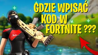 Poradnik gdzie wpisywać kody do Fortnite 😶 [upl. by Aohsoj]