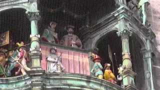 Rathaus Glockenspiel Munich Bavaria Germany [upl. by Arraeis]