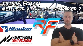 Lavantage du Triple écran en SimRacing [upl. by Glenda923]