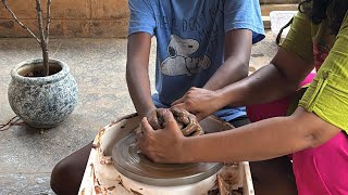 Pottery making for beginners  pottery classes pottery potterycreation kaviartstudio [upl. by Slaughter]