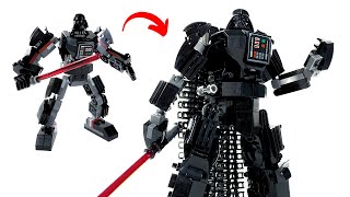 Lego Star Wars Darth Vader Mech ReVamp  My Version of Lego Set 75368 lego starwars [upl. by Erelia484]