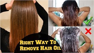 How To Wash amp Remove Excess Hair Oil From Scalp And Hair Correctly Hair Care Tips amp Routine [upl. by Kohcztiy31]