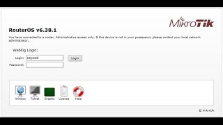 MikroTik Router First Time Startup and Setup using WebFig [upl. by Eineeuq]