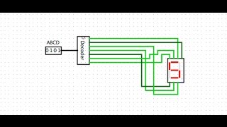 7 Segment Display using Logisim [upl. by Karalee485]