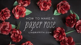 Easiest Origami Rose Ever  How to Fold  Valentines Day Gift [upl. by Nalo]