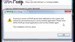 Probleme installation WinPcap [upl. by Ednil]