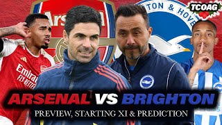 ARSENAL VS BRIGHTON Partey close to return  Starting XI amp Predictions  The Big Match Preview [upl. by Lennej]