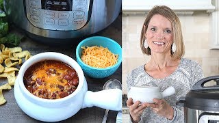 The BEST Instant Pot Chili Recipe [upl. by Noli]