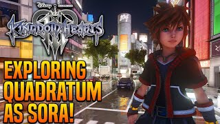 Kingdom Hearts 3  Finally Exploring Quadratum as Sora  World Mod Preview [upl. by Feinstein645]