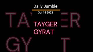 Daily Jumble Oct 14 2023  Jumble Answers for 10142023 [upl. by Sil]