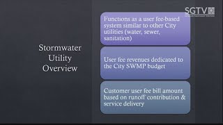 City council discusses possible stormwater utility bill [upl. by Androw]